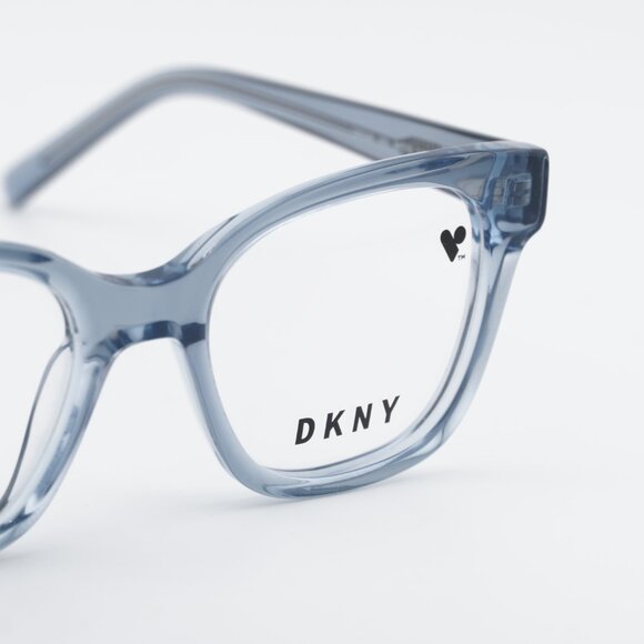 DKNY DK5048 400 Eyeglasses - Blue Laminate 50mm Cat Eye Frame main image 6